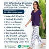 image:imageWiWi Viscose from Bamboo Pajama Sets for Women Super Soft Pjs Short Sleeve with Pants Cooling Sleepwear Loungewear SXXLAdark Purple Dots