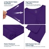 image:imageWiWi Viscose from Bamboo Pajama Sets for Women Super Soft Pjs Short Sleeve with Pants Cooling Sleepwear Loungewear SXXLAdark Purple Dots