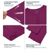 image:imageWiWi Viscose from Bamboo Pajama Sets for Women Super Soft Pjs Short Sleeve with Pants Cooling Sleepwear Loungewear SXXLAdark Reddish Purple