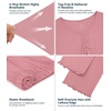 image:imageWiWi Viscose from Bamboo Pajama Sets for Women Super Soft Pjs Short Sleeve with Pants Cooling Sleepwear Loungewear SXXLAdusty Rose