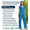 image:imageWiWi Viscose from Bamboo Pajama Sets for Women Super Soft Pjs Short Sleeve with Pants Cooling Sleepwear Loungewear SXXLAteal Blue