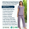 image:imageWiWi Viscose from Bamboo Pajama Sets for Women Super Soft Pjs Short Sleeve with Pants Cooling Sleepwear Loungewear SXXLAviolet