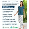 image:imageWiWi Viscose from Bamboo Pajama Sets for Women Super Soft Pjs Short Sleeve with Pants Cooling Sleepwear Loungewear SXXLAwhiteGreen Dots