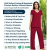 image:imageWiWi Viscose from Bamboo Pajama Sets for Women Super Soft Pjs Short Sleeve with Pants Cooling Sleepwear Loungewear SXXLAwine Red