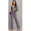 image:imageWiWi Viscose from Bamboo Pajama Sets for Women Super Soft Pjs Short Sleeve with Pants Cooling Sleepwear Loungewear SXXLBdark Grey