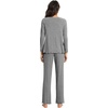 image:imageWiWi Viscose from Bamboo Pajama Sets for Women Super Soft Pjs Short Sleeve with Pants Cooling Sleepwear Loungewear SXXLBdark Heather Grey