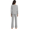image:imageWiWi Viscose from Bamboo Pajama Sets for Women Super Soft Pjs Short Sleeve with Pants Cooling Sleepwear Loungewear SXXLBheather Grey