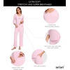 image:imageWiWi Viscose from Bamboo Pajama Sets for Women Super Soft Pjs Short Sleeve with Pants Cooling Sleepwear Loungewear SXXLDpink