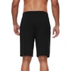 image:imageWiWi Viscose from Bamboo Pajama Short for Men Soft Knit Sleep Bottoms Summer Lounge Short Pants Cool Loungewear SXXLAblack