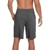 image:imageWiWi Viscose from Bamboo Pajama Short for Men Soft Knit Sleep Bottoms Summer Lounge Short Pants Cool Loungewear SXXLAdark Heather Grey