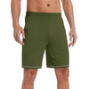 image:imageWiWi Viscose from Bamboo Pajama Short for Men Soft Knit Sleep Bottoms Summer Lounge Short Pants Cool Loungewear SXXLBarmy Green