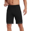 image:imageWiWi Viscose from Bamboo Pajama Short for Men Soft Knit Sleep Bottoms Summer Lounge Short Pants Cool Loungewear SXXLBblack