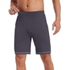 image:imageWiWi Viscose from Bamboo Pajama Short for Men Soft Knit Sleep Bottoms Summer Lounge Short Pants Cool Loungewear SXXLBdark Grey