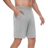 image:imageWiWi Viscose from Bamboo Pajama Short for Men Soft Knit Sleep Bottoms Summer Lounge Short Pants Cool Loungewear SXXLBheather Grey