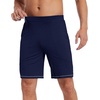 image:imageWiWi Viscose from Bamboo Pajama Short for Men Soft Knit Sleep Bottoms Summer Lounge Short Pants Cool Loungewear SXXLBnavy