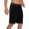 image:imageWiWi Viscose from Bamboo Pajama Short for Men Soft Knit Sleep Bottoms Summer Lounge Short Pants Cool Loungewear SXXLCblack