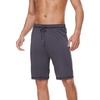 image:imageWiWi Viscose from Bamboo Pajama Short for Men Soft Knit Sleep Bottoms Summer Lounge Short Pants Cool Loungewear SXXLCdark Grey