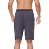 image:imageWiWi Viscose from Bamboo Pajama Short for Men Soft Knit Sleep Bottoms Summer Lounge Short Pants Cool Loungewear SXXLCdark Grey