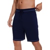 image:imageWiWi Viscose from Bamboo Pajama Short for Men Soft Knit Sleep Bottoms Summer Lounge Short Pants Cool Loungewear SXXLCnavy