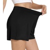image:imageWiWi Viscose from Bamboo Pajama Shorts for Women Soft Casual Sleep Wide Leg Lounge Bottoms Pj SXXLBlack