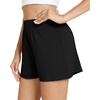 image:imageWiWi Viscose from Bamboo Pajama Shorts for Women Soft Casual Sleep Wide Leg Lounge Bottoms Pj SXXLBlack
