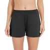 image:imageWiWi Viscose from Bamboo Pajama Shorts for Women Soft Casual Sleep Wide Leg Lounge Bottoms Pj SXXLCharcoal Heather