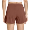 image:imageWiWi Viscose from Bamboo Pajama Shorts for Women Soft Casual Sleep Wide Leg Lounge Bottoms Pj SXXLChocolate Brown