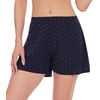 image:imageWiWi Viscose from Bamboo Pajama Shorts for Women Soft Casual Sleep Wide Leg Lounge Bottoms Pj SXXLNavyWhite Dots