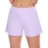 image:imageWiWi Viscose from Bamboo Pajama Shorts for Women Soft Casual Sleep Wide Leg Lounge Bottoms Pj SXXLPastel Purple