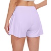 image:imageWiWi Viscose from Bamboo Pajama Shorts for Women Soft Casual Sleep Wide Leg Lounge Bottoms Pj SXXLPastel Purple
