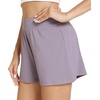 image:imageWiWi Viscose from Bamboo Pajama Shorts for Women Soft Casual Sleep Wide Leg Lounge Bottoms Pj SXXLViolet
