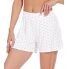 image:imageWiWi Viscose from Bamboo Pajama Shorts for Women Soft Casual Sleep Wide Leg Lounge Bottoms Pj SXXLWhiteBlack Dots