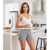 image:imageWiWi Viscose from Bamboo Pajama Shorts for Women Soft Sleep Boxers High Waisted Lounge Short Pj Bottoms SXXLAheather Grey