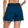image:imageWiWi Viscose from Bamboo Pajama Shorts for Women Soft Sleep Boxers High Waisted Lounge Short Pj Bottoms SXXLAink Blue
