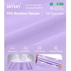 image:imageWiWi Viscose from Bamboo Pajama Shorts for Women Soft Sleep Boxers High Waisted Lounge Short Pj Bottoms SXXLAtaro Purple