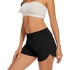 image:imageWiWi Viscose from Bamboo Pajama Shorts for Women Soft Sleep Boxers High Waisted Lounge Short Pj Bottoms SXXLBblack