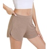image:imageWiWi Viscose from Bamboo Pajama Shorts for Women Soft Sleep Boxers High Waisted Lounge Short Pj Bottoms SXXLBcamel
