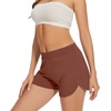 image:imageWiWi Viscose from Bamboo Pajama Shorts for Women Soft Sleep Boxers High Waisted Lounge Short Pj Bottoms SXXLBchocolate Brown