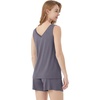 image:imageWiWi Viscose from Bamboo Pajamas for Women Tank Top and Shorts Pajama Set Soft Sleepwear SXXLBdark Grey