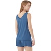 image:imageWiWi Viscose from Bamboo Pajamas for Women Tank Top and Shorts Pajama Set Soft Sleepwear SXXLBprussian Blue