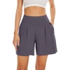 image:imageWiWi Viscose from Bamboo Sleep Shorts for Women Casual Lounge Boxers Soft Pajama Wide Leg Bottoms Sleepwear SXXLDark Grey