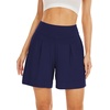 image:imageWiWi Viscose from Bamboo Sleep Shorts for Women Casual Lounge Boxers Soft Pajama Wide Leg Bottoms Sleepwear SXXLNavy