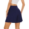 image:imageWiWi Viscose from Bamboo Sleep Shorts for Women Casual Lounge Boxers Soft Pajama Wide Leg Bottoms Sleepwear SXXLNavy