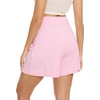 image:imageWiWi Viscose from Bamboo Sleep Shorts for Women Casual Lounge Boxers Soft Pajama Wide Leg Bottoms Sleepwear SXXLPink
