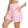image:imageWiWi Viscose from Bamboo Sleep Shorts for Women Casual Lounge Boxers Soft Pajama Wide Leg Bottoms Sleepwear SXXLPink