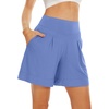image:imageWiWi Viscose from Bamboo Sleep Shorts for Women Casual Lounge Boxers Soft Pajama Wide Leg Bottoms Sleepwear SXXLSky Blue