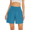 image:imageWiWi Viscose from Bamboo Sleep Shorts for Women Casual Lounge Boxers Soft Pajama Wide Leg Bottoms Sleepwear SXXLTeal Blue
