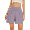 image:imageWiWi Viscose from Bamboo Sleep Shorts for Women Casual Lounge Boxers Soft Pajama Wide Leg Bottoms Sleepwear SXXLViolet