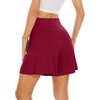 image:imageWiWi Viscose from Bamboo Sleep Shorts for Women Casual Lounge Boxers Soft Pajama Wide Leg Bottoms Sleepwear SXXLWine Red
