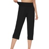 image:imageWiWi Viscose from Bamboo Womens Capri Pajama Pants Lounge Casual Bottoms Cute Capris SXXLBlack